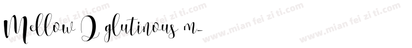 Mellow Q glutinous m字体转换